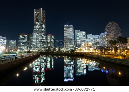 Yokohama bay night view