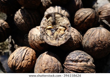 Walnuts whole in their skins