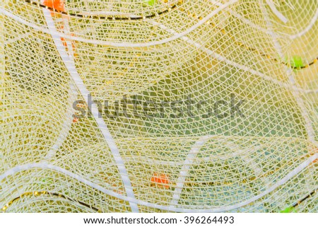 background, texture of white plastic mesh