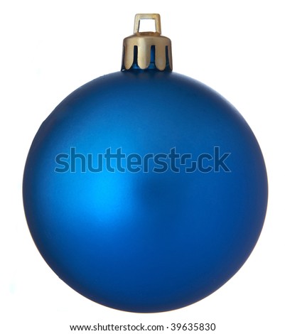 Christmas ball over white background