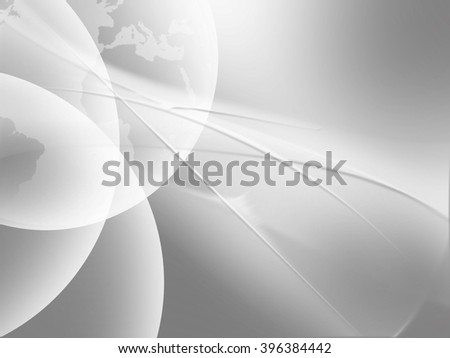  Silver Clean abstract background with globe