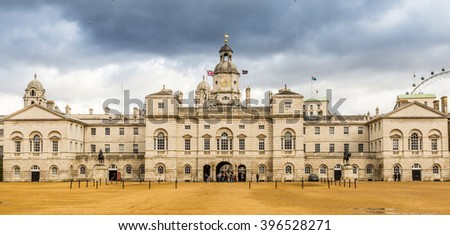 Panoramic view of Household Cavalry Museum in London,UK Royalty-Free Stock Photo #396528271
