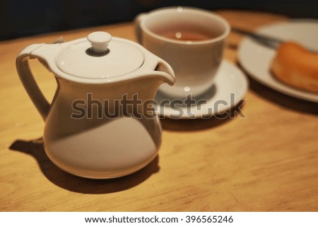Tea time in still life picture style.