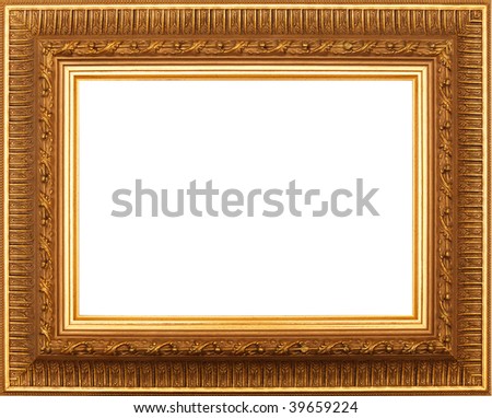 Frame for painting, on a white background.