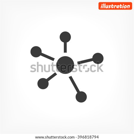 Business  Network vector icon Royalty-Free Stock Photo #396818794
