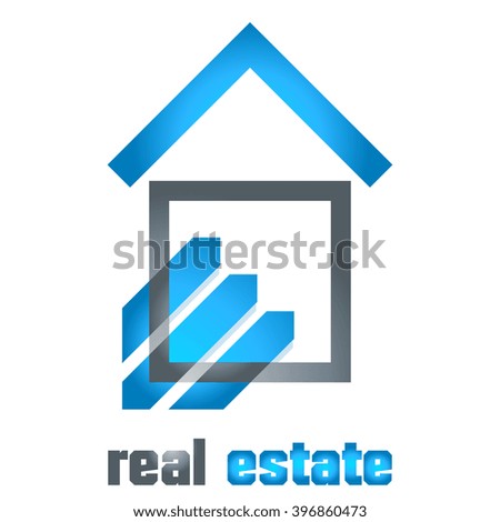 real estate symbol - vector illustration