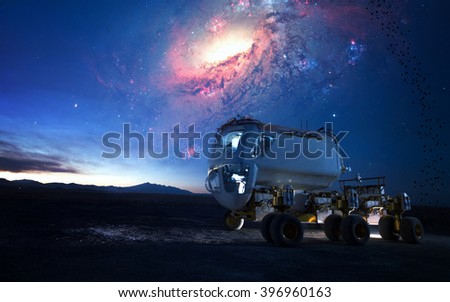 Planet rover. Elements of this image furnished by NASA