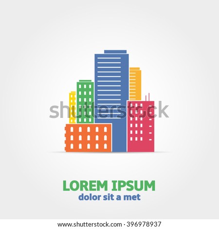 Urban city and real estate design, vector illustration