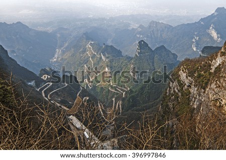 View from Tianmen Mountain , ZHANGJIAJIE, CHINA