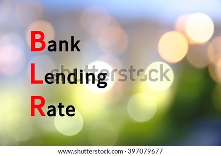 Acronym BLR as Bank Lending Rate