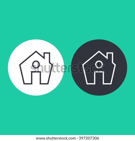 Vector illustration of house icon