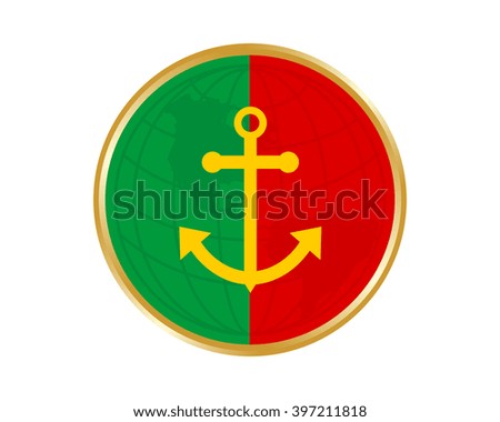 portugal anchor hook harbor navy marine icon symbol image