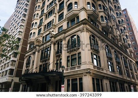 Buildings in Philadelphia, Pennsylvania.
