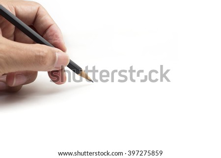 Holding Pencil