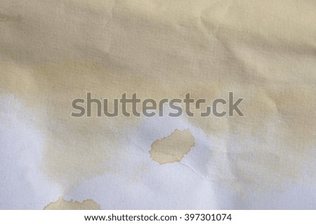 Abstract Spilled coffee on paper