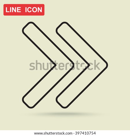 Line icon- arrow