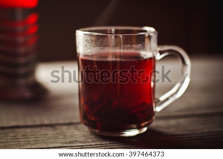 A Cup of hibiscus tea from Sudanese rose