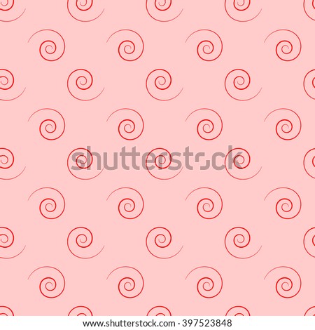 Spiral geometric seamless pattern. Fashion graphic background design. Modern stylish abstract texture. Colorful template for prints, textiles, wrapping, wallpaper, website etc. VECTOR illustration
