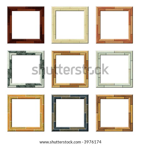 Colorful picture frames