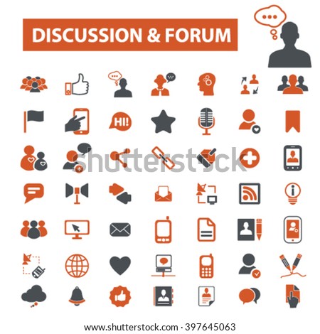 discussion forum icons
