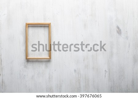 photo frame on white wall