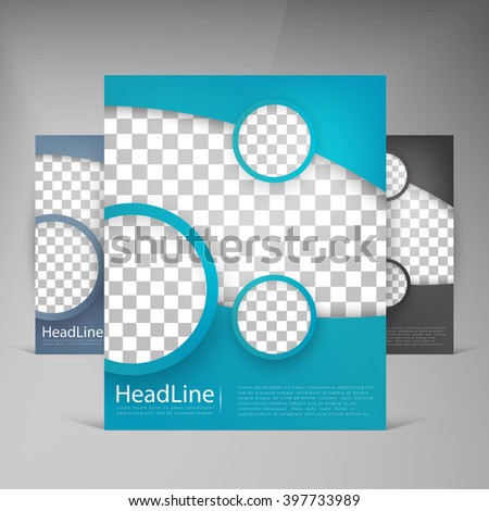Abstract vector modern flyers brochure. Business brochure flyer design layout template in A4