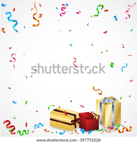 Celebration background with colorful gift box