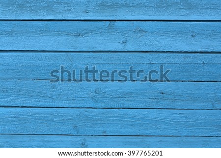Weathered blue wooden surface. Background and texture.
