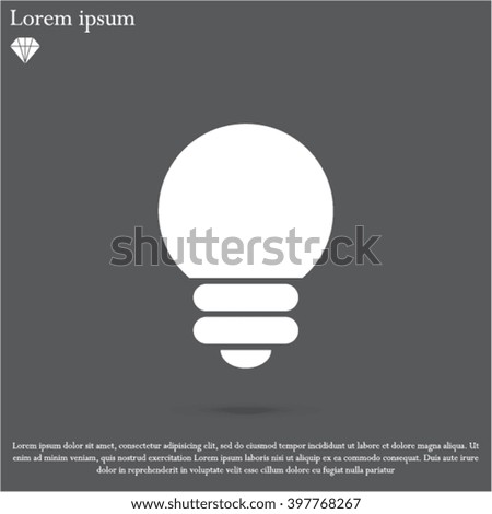 lightbulb vector icon