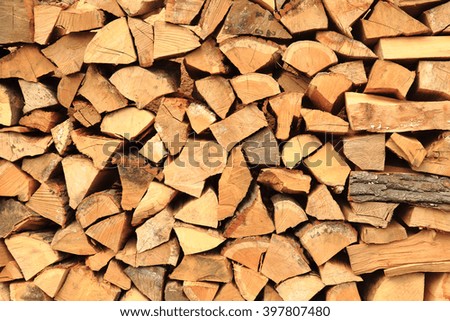 brown firewood texture as nice natural background 