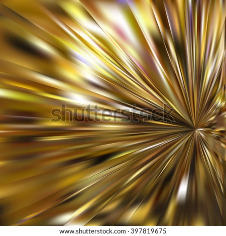 Vector gold metal effect. Abstract background with iridescent mesh gradient. Colorful shades. Visual illusion of sparcles golden metal surface. Golden background for Christmas or party themes