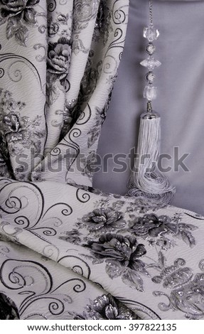 Accessories for curtains and luxury fabric