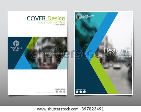 Blue annual report brochure flyer design template vector, Leaflet cover presentation abstract flat background, layout in A4 size Royalty-Free Stock Photo #397823491