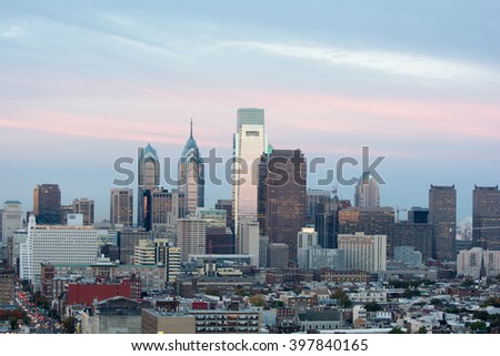Philly Skyline at Sunrise