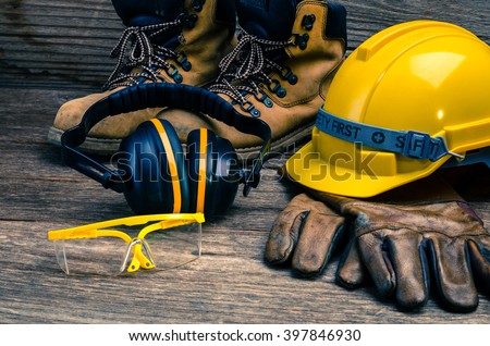 Standard construction safety Royalty-Free Stock Photo #397846930