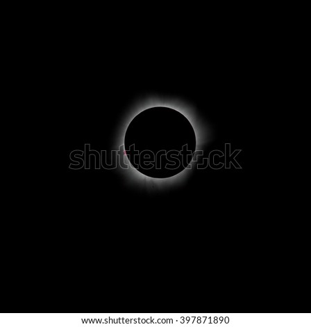 Great prominence and internal corona during a total solar eclipse on March 9, 2016. An observation from Tidore island, Indonesia (This is an original photo! Not NASA public pictures!).