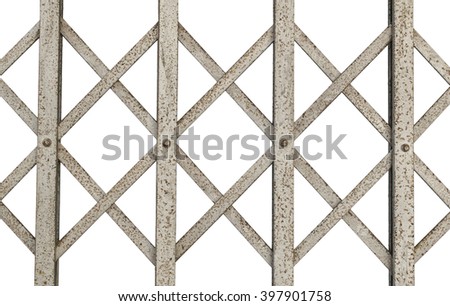 door pattern  frame steel White background 