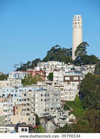This is the "Coit Tower" in San Francisco.