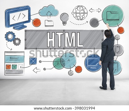 Homepage Domain HTML Web Design Concept
