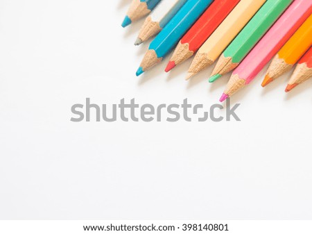 background style picture of bright color pencil