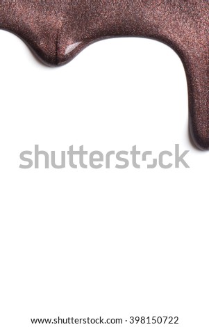Beautiful makeup samples on a white background.