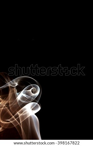 Abstract Smoke Wallpapers.Black background.Process by photoshop.