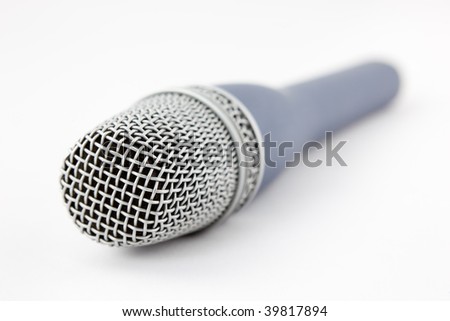 microphone vocals signal sound converter with white background