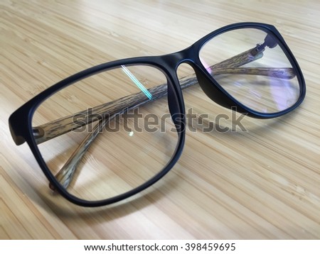 Eye glasses wooden
