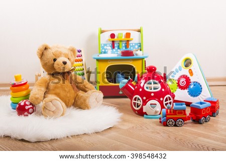 toys collection Royalty-Free Stock Photo #398548432