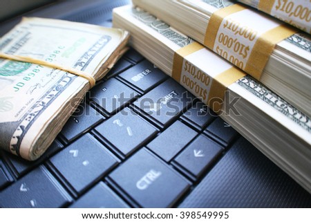 Online Money Stock Photo