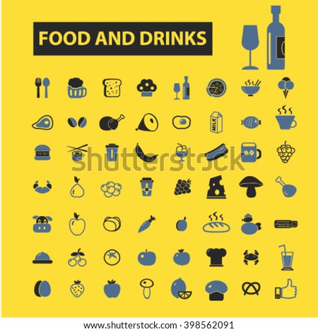 food and drinks icons
