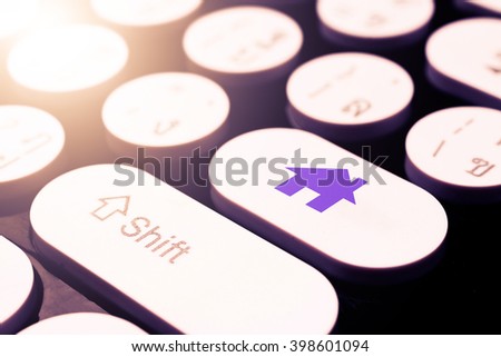 Home symbol on keyboard