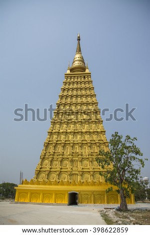 beautiful pagoda in wat Pailom,Ayutthaya Thailand
