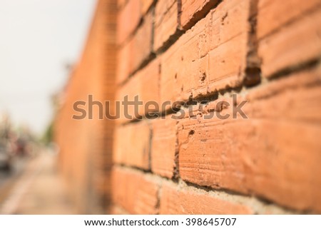 Side of the brick wall, stock photo